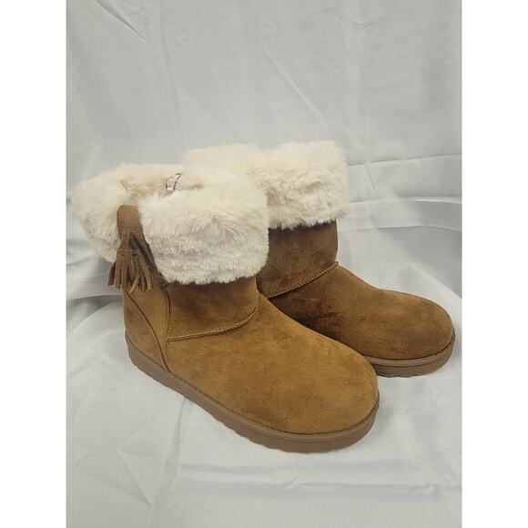 Cliffs By White Mountain Insulated Suede & Fur Boots Women Size 7.5M 7 1/2 M NWT - Picture 1 of 9
